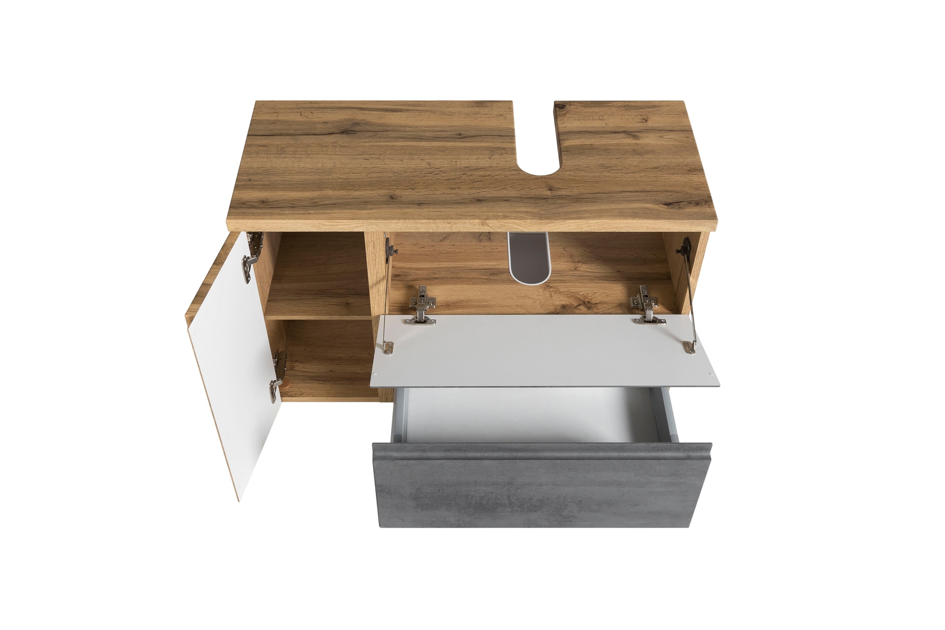 Bad-Waschbeckenunterschrank GENT hellgrau 85cm