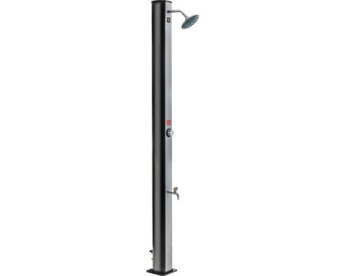 Gre PVC 35 liter zonnedouche met voetwaskraan, zwart