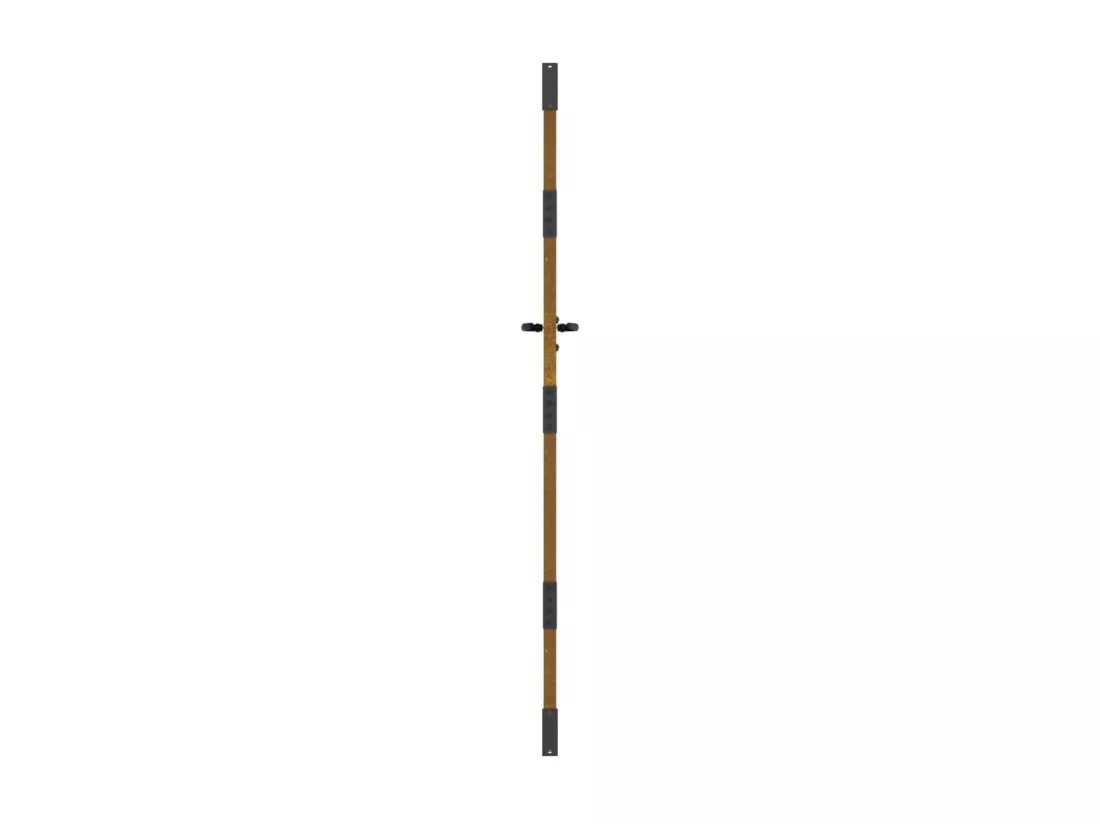 Portail de jardin 85x200 cm acier corten conception d'herbe