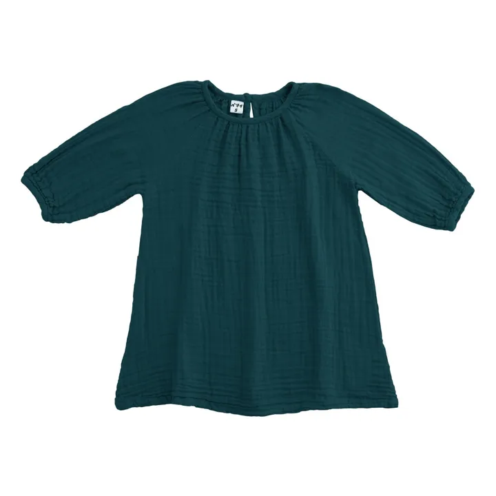 Numero 74 Robe Coton Bio Nina | Teal Blue S022