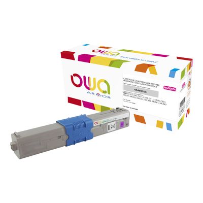 Cartouche laser compatible OKI 44469705 - magenta - Owa K15679OW