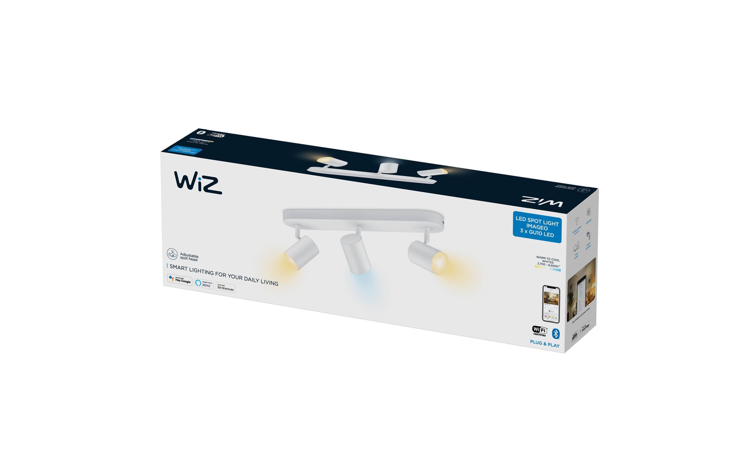 Aufbauspot IMAGEO, 3 x 5 W, Weiss, BT<br>Per Bluetooth steuerbare Leuchte