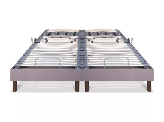 BELLECOUR LITERIE | Jeu de 2 sommiers électriques ATHENA 2x70x200 cm | Lattes & Plots