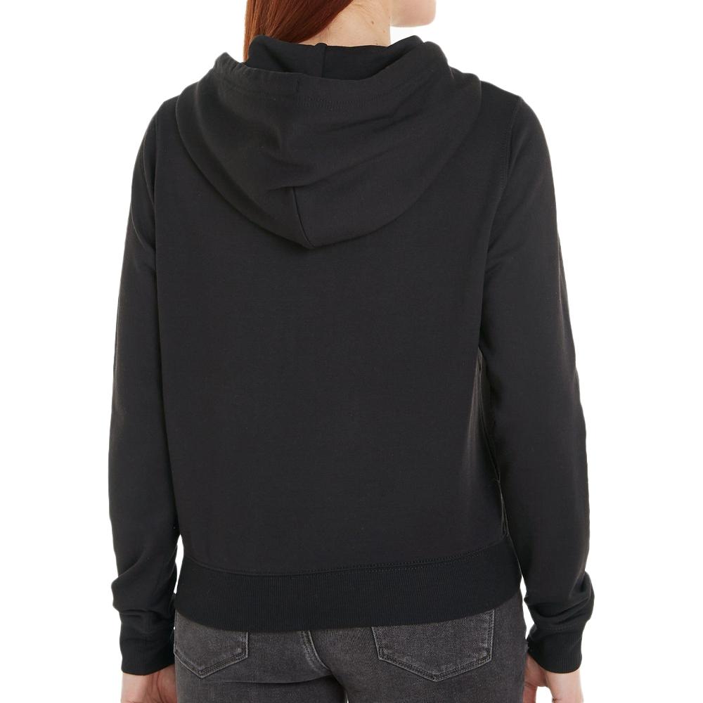 Tommy Hilfiger Sweat Zippe Capuche Noir Femme Tommy Hilfiger Signature