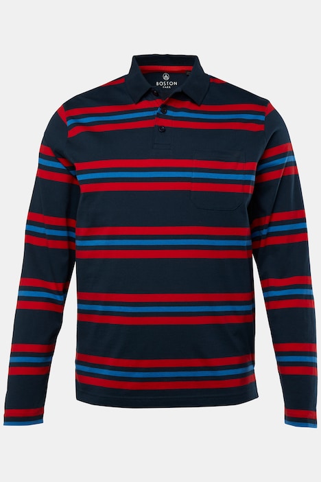Boston Park Poloshirt, Langarm, Ringel, bis 52/54 / 84/86