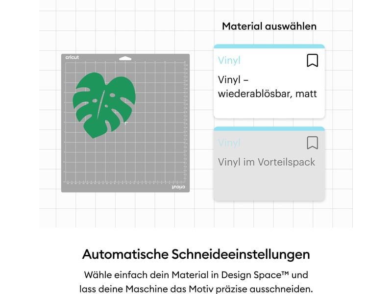 Cricut Vinylfolie wiederablösbar 30.5 x 122 cm, 1 Stück, Ma Selbstklebendes Vinyl Marineblau
