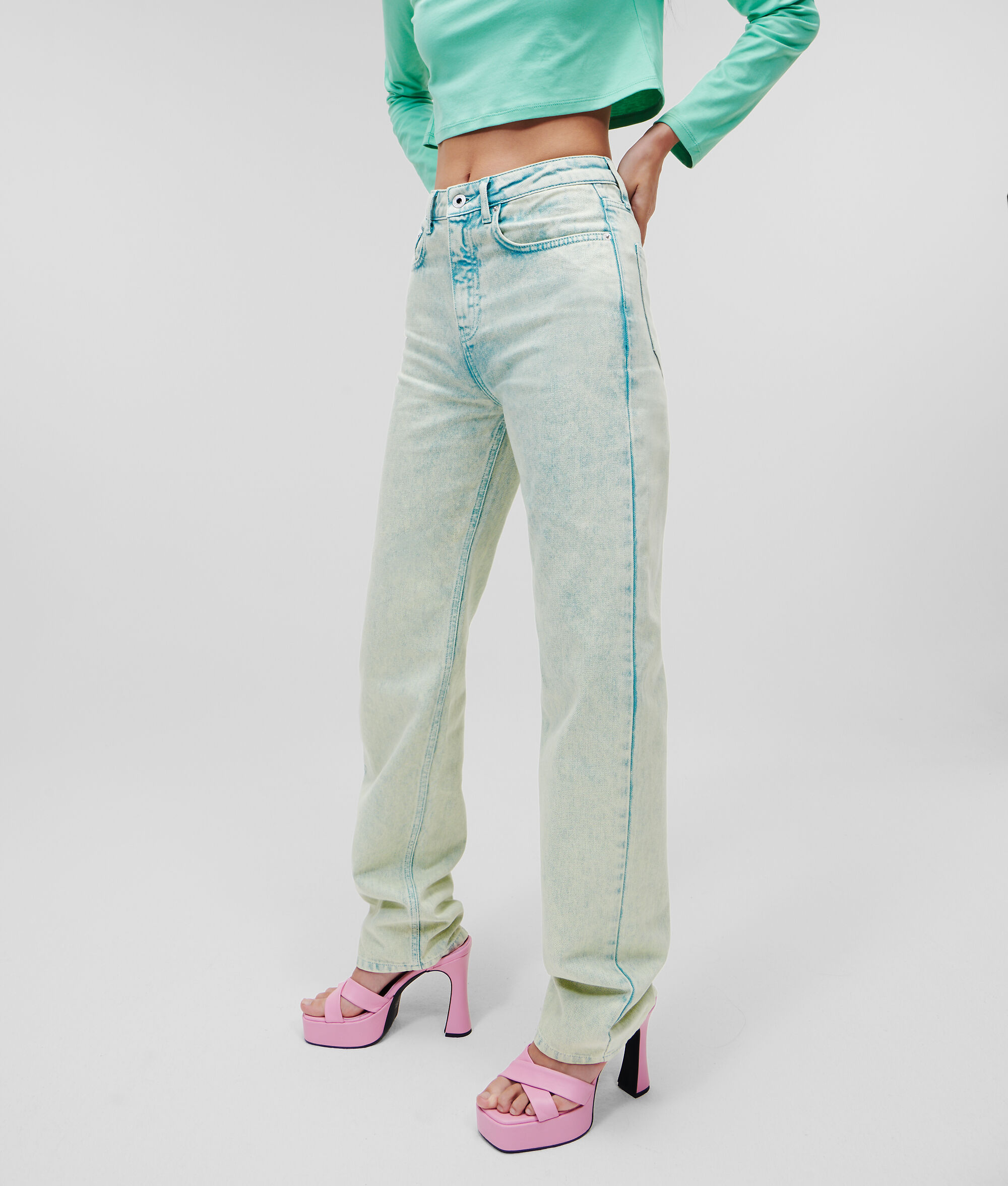 JEAN DROIT KLJ TAILLE HAUTE