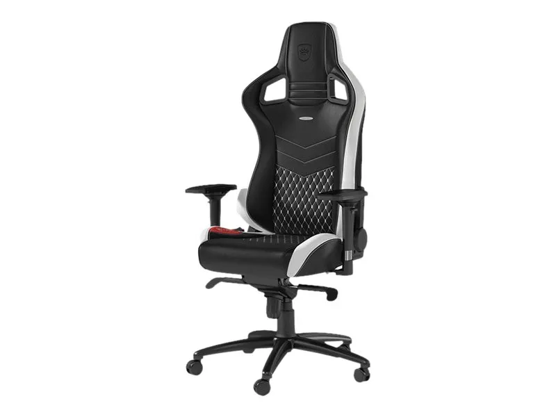 noblechairs EPIC Ægte læder Gaming Stol- Sort/hvid/rød