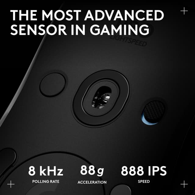 Logitech G PRO 2 LIGHTSPEED gaming-mus (sort)
