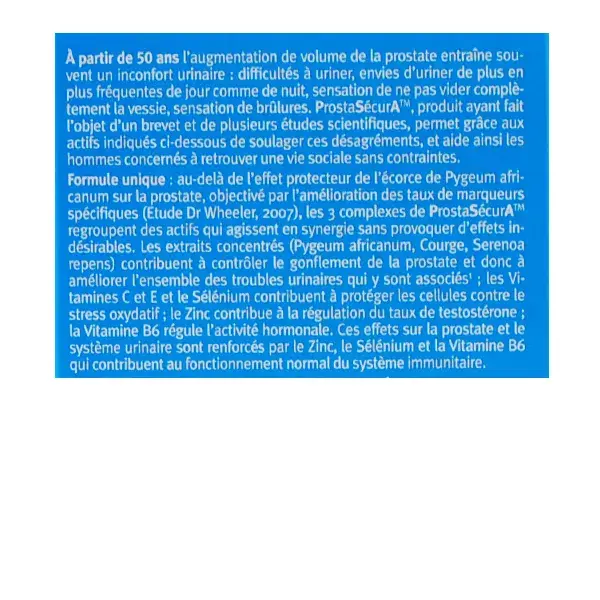 Phyto Research ProstaSécurA 180 cápsulas vegetais