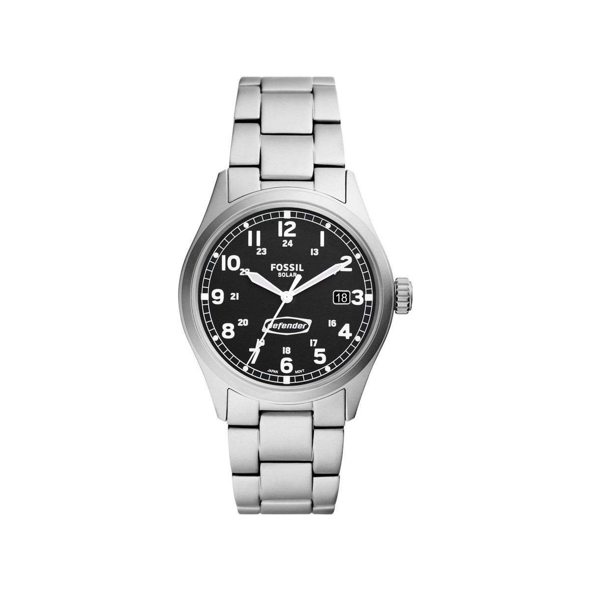 Montre FOSSIL Defender homme solaire bracelet acier