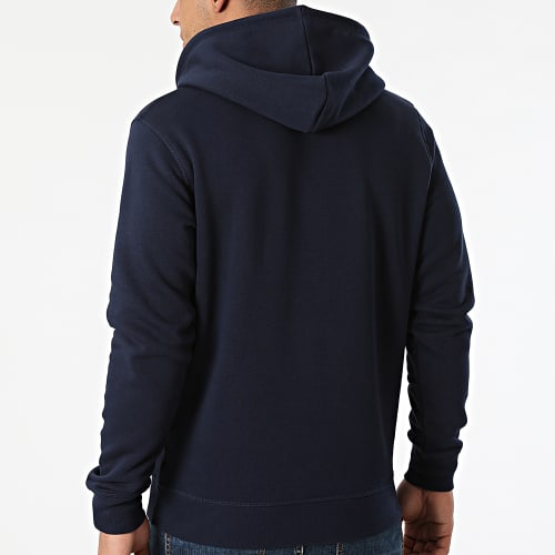 Sweat Capuche Chest Flag Bleu Marine