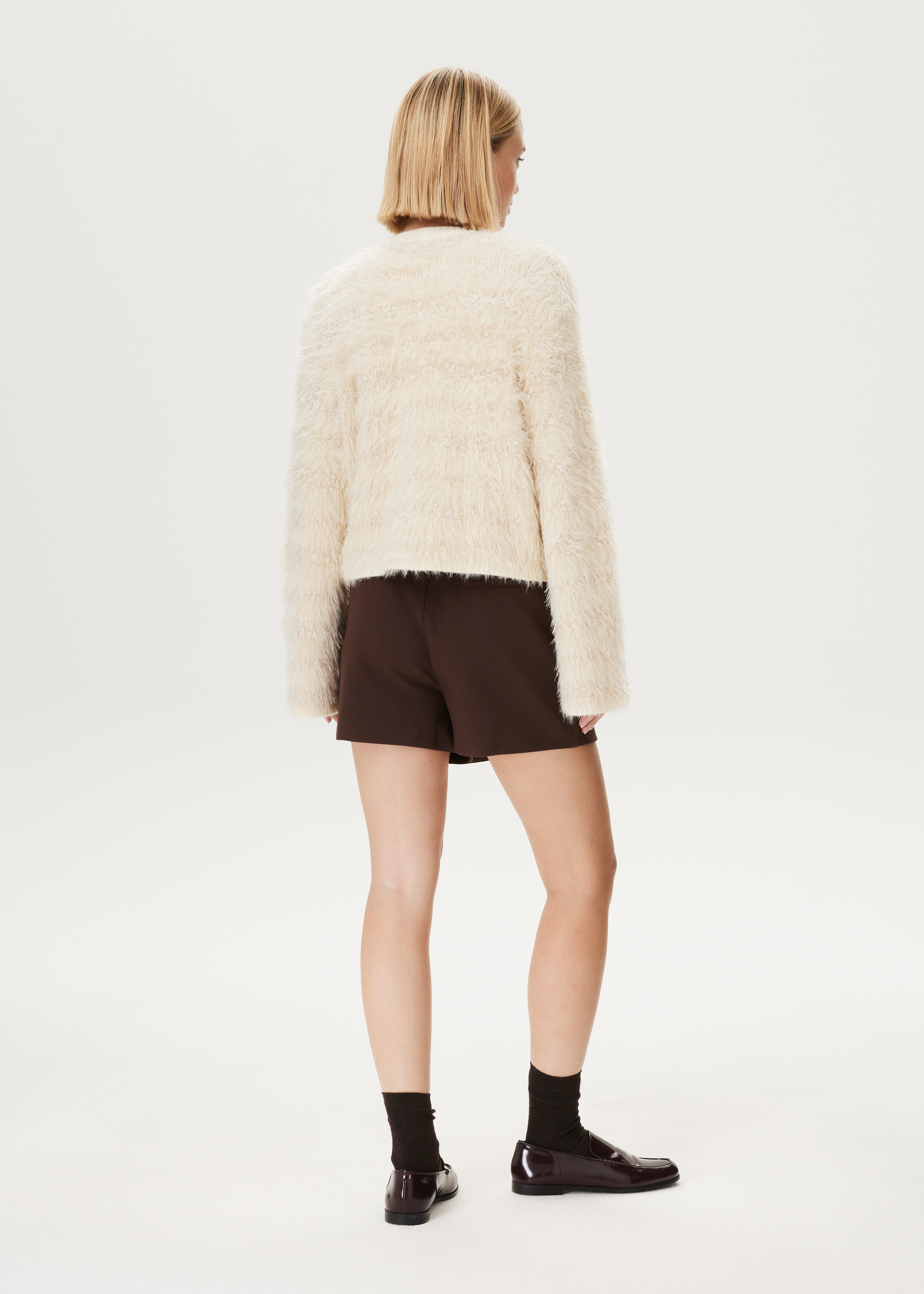Hairy lurex trui
