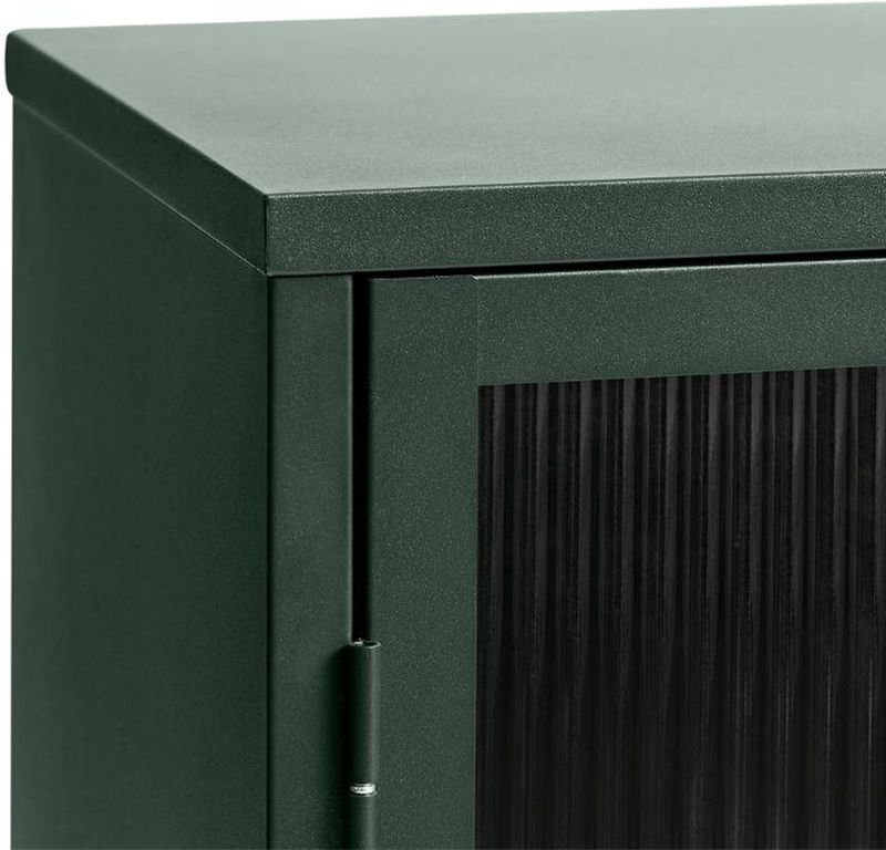 Dressoir - Groen - Glas en Metaal - 3 Delen