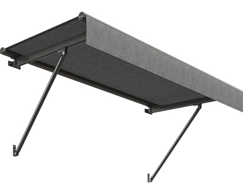 SCALA luifelframe RAL 8022 zwartbruin 120x90 cm stofdesign U104