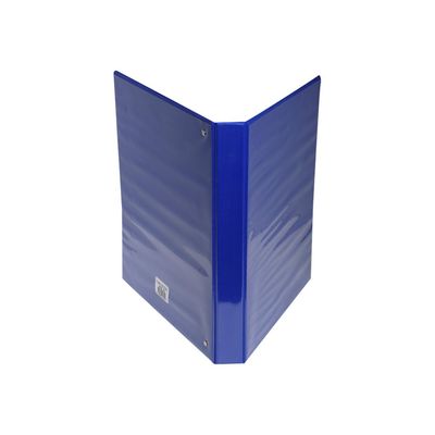 Exacompta Kreacover - Classeur à anneaux personnalisable - Dos 38 mm - A4 Maxi - pour 100 feuilles - bleu - 3 pochettes extérieures