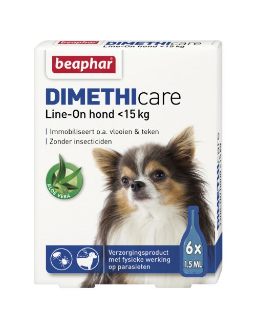 Beaphar Dimethicare Line-On Hond - Anti vlooien en tekenmiddel