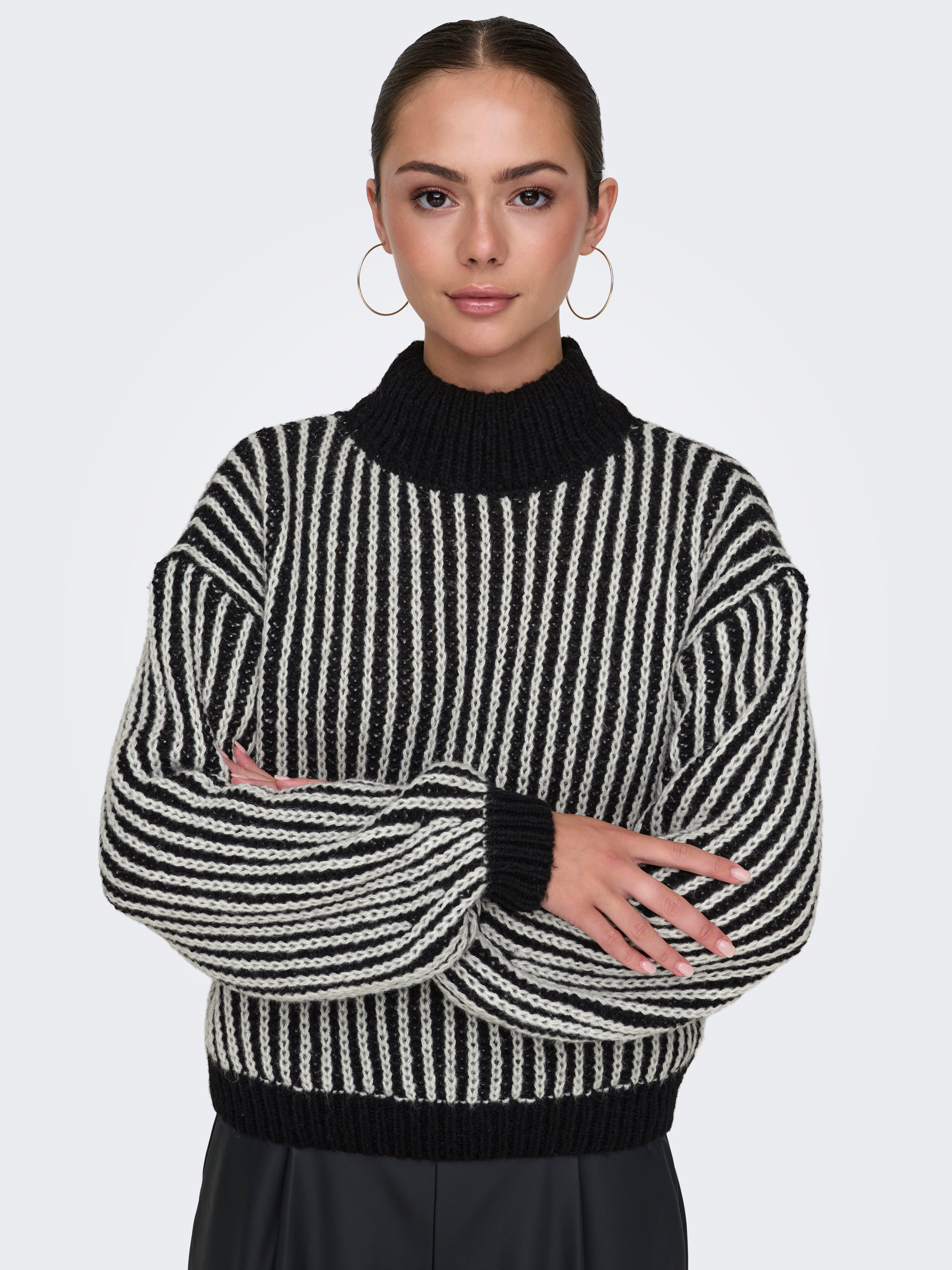 JDYALLY Strickpullover Black