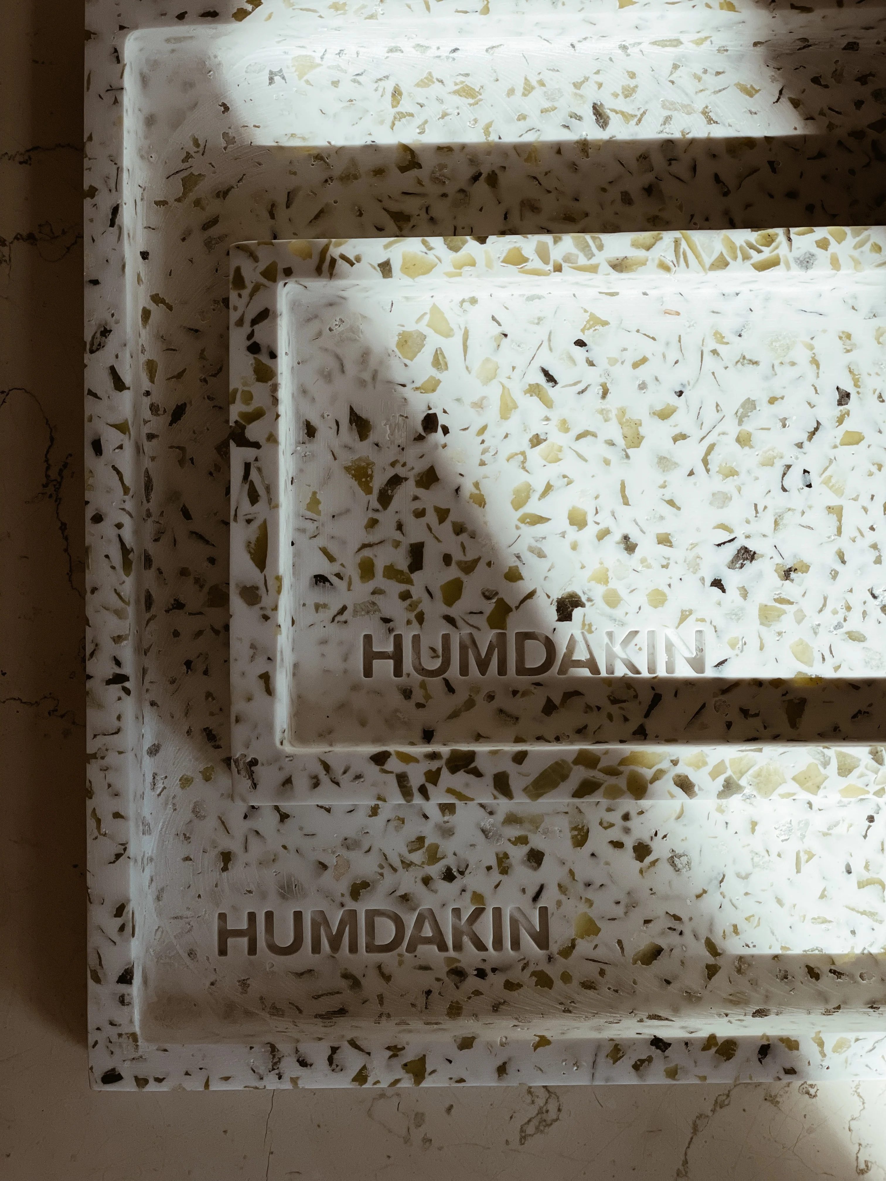 Humdakin  Terrazzo bakke, grøn - 30x20 cm.