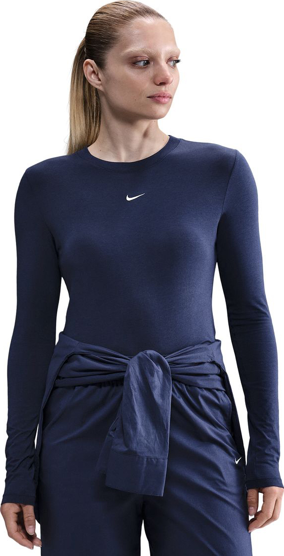 Sportswear Chill Knit LS Cropped Tee Dame 411/Midnight/Sail