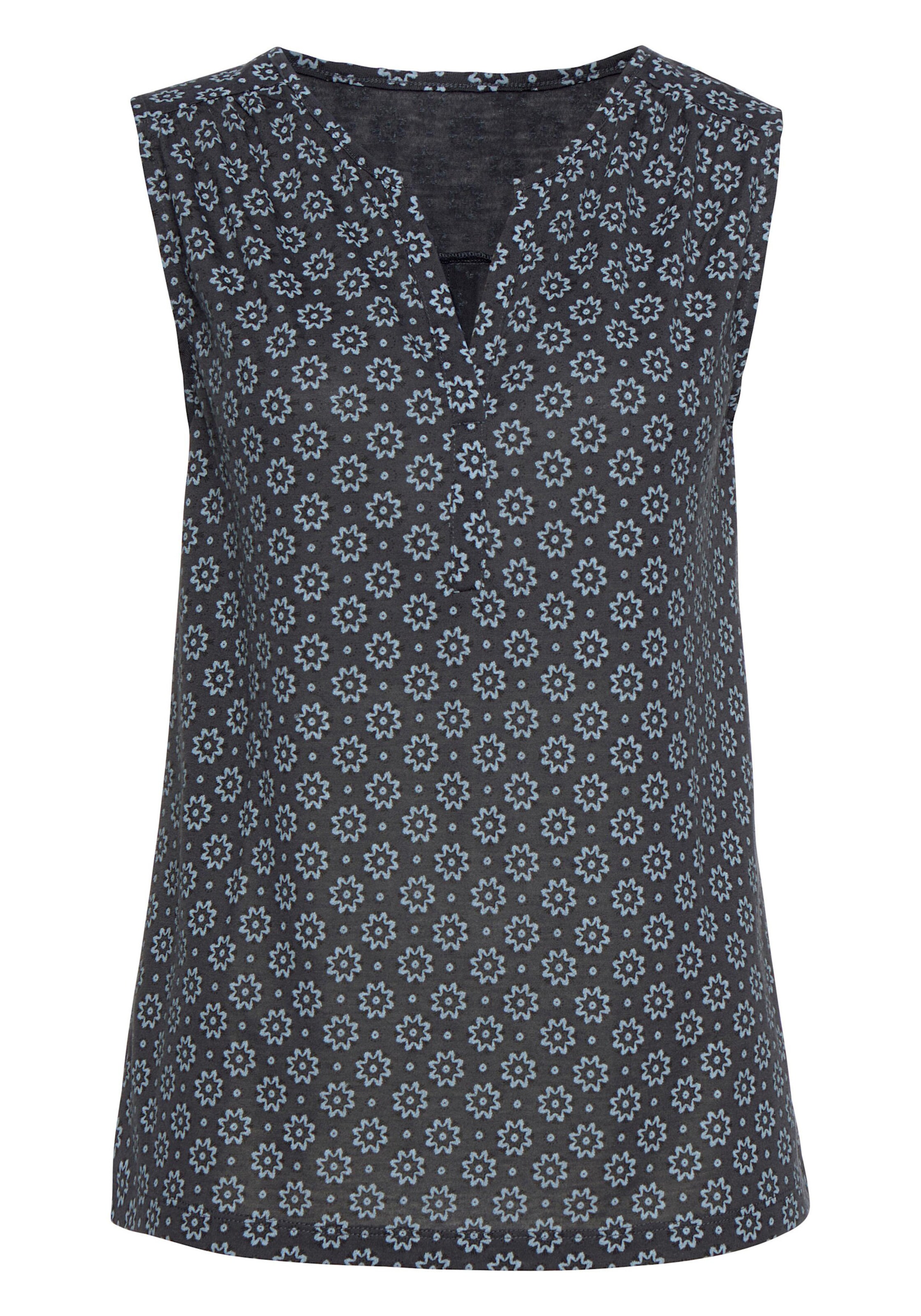 LASCANA Shirttop in altrosa, blau