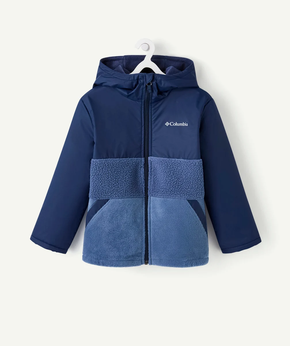 COLUMBIAVESTE EN POLAIRE À CAPUCHE GARÇON STEENS MOUNTAIN NOVELTY BLEU