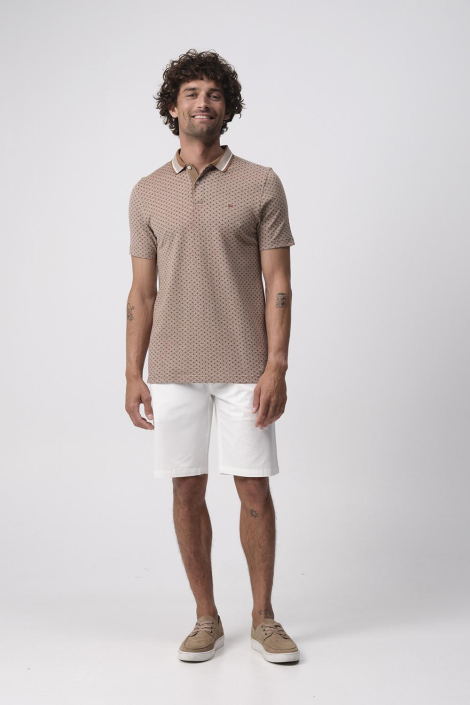 Campbell bruine heren polo