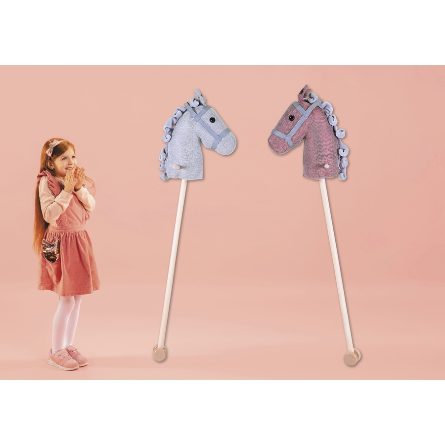 knorr toys® Steckenpferd Grey horse grau