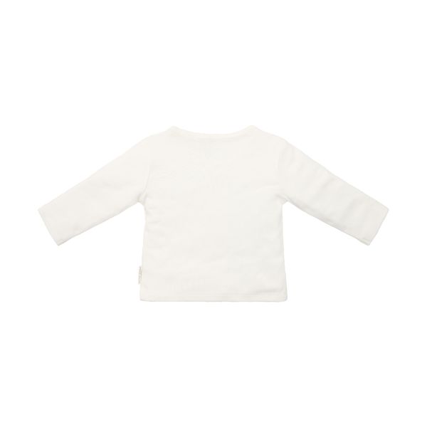 Little Dutch Newborn NOOS Little Farm T-shirt Overslag Lange Mouw - Maat 50 - Off White
