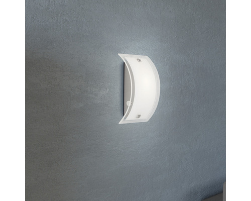 Wandlamp, 1-lichts, 12x20 cm, Elysee, wit