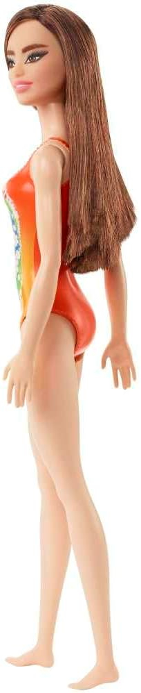 Barbie Kinder Spiel Puppe Strand Püppchen Spielzeug Beach Doll (55325) - Orange