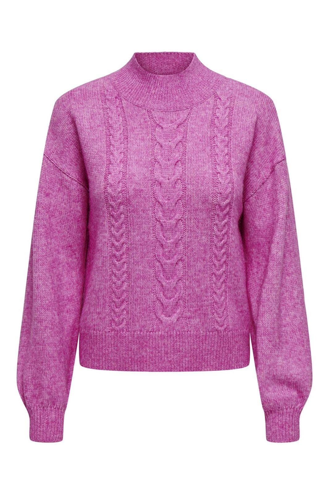 JDY JDYsusanna L/S Hn Cable Pullover Knt 4553565 rose violet melange