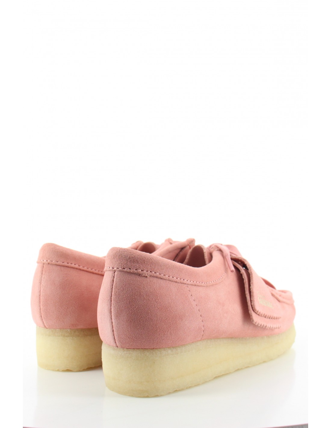 clarks Derbies Femme Wallabee Blush Pink Suede Daim