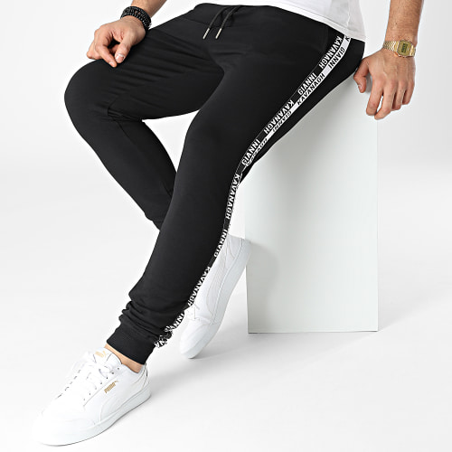 Pantalon Jogging A Bandes Black Statement GKM003350 Noir