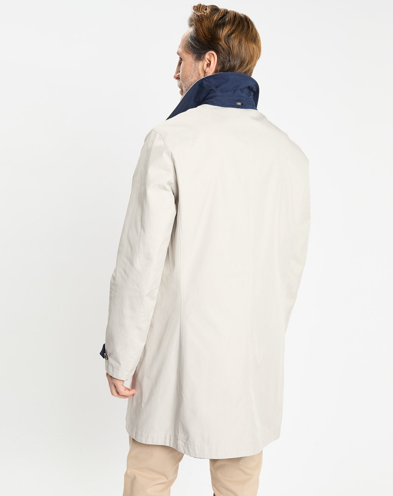 Hackett London Imperméable réversible beige/ bleu