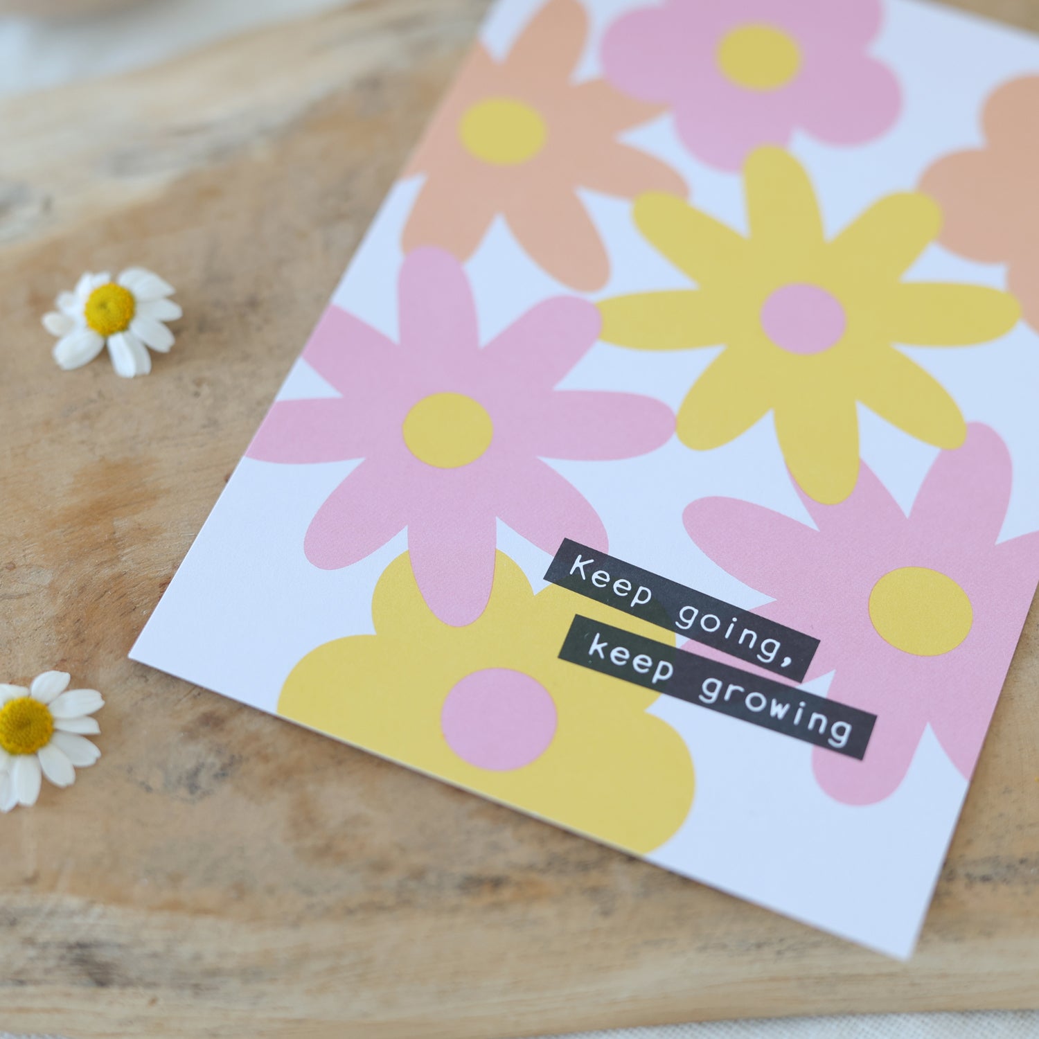 Postkarte „Keep going