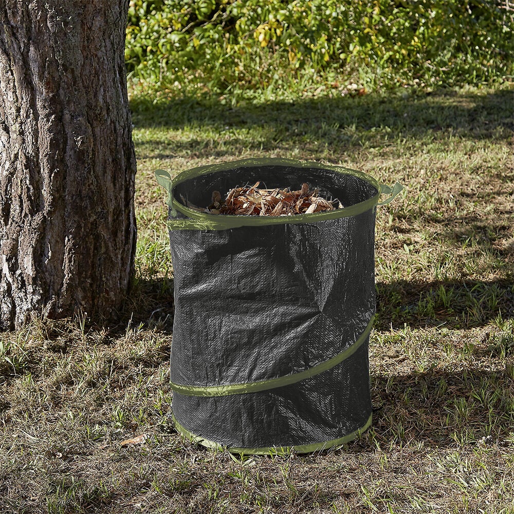 Sac de jardin pop-up ouverture ressort 90 L Ø45xH56 cm