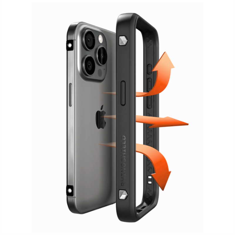 iPhone 16 Pro Max Hardcase Hülle Gaming Case RhinoBuff FPS FPS Präzisions-Kit (GMC013283E) - Schwarz / Transparent