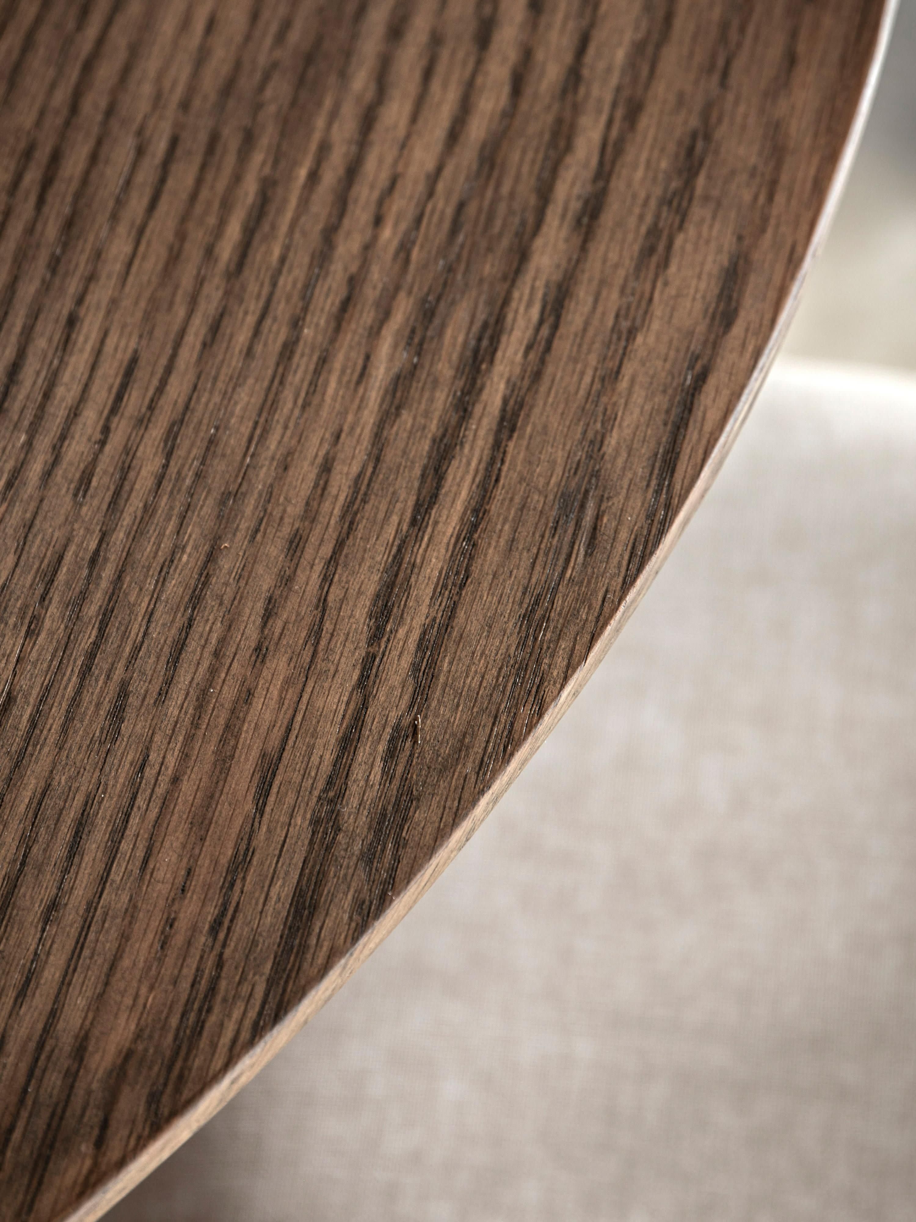 Ronde eikenhouten eettafel Hatfield, Ø 110 cm