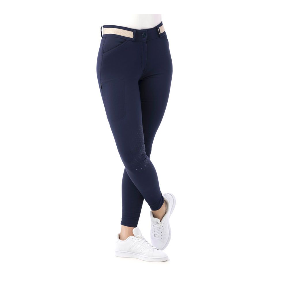Equitheme LUCY - Pantalon siliconé Femme marine