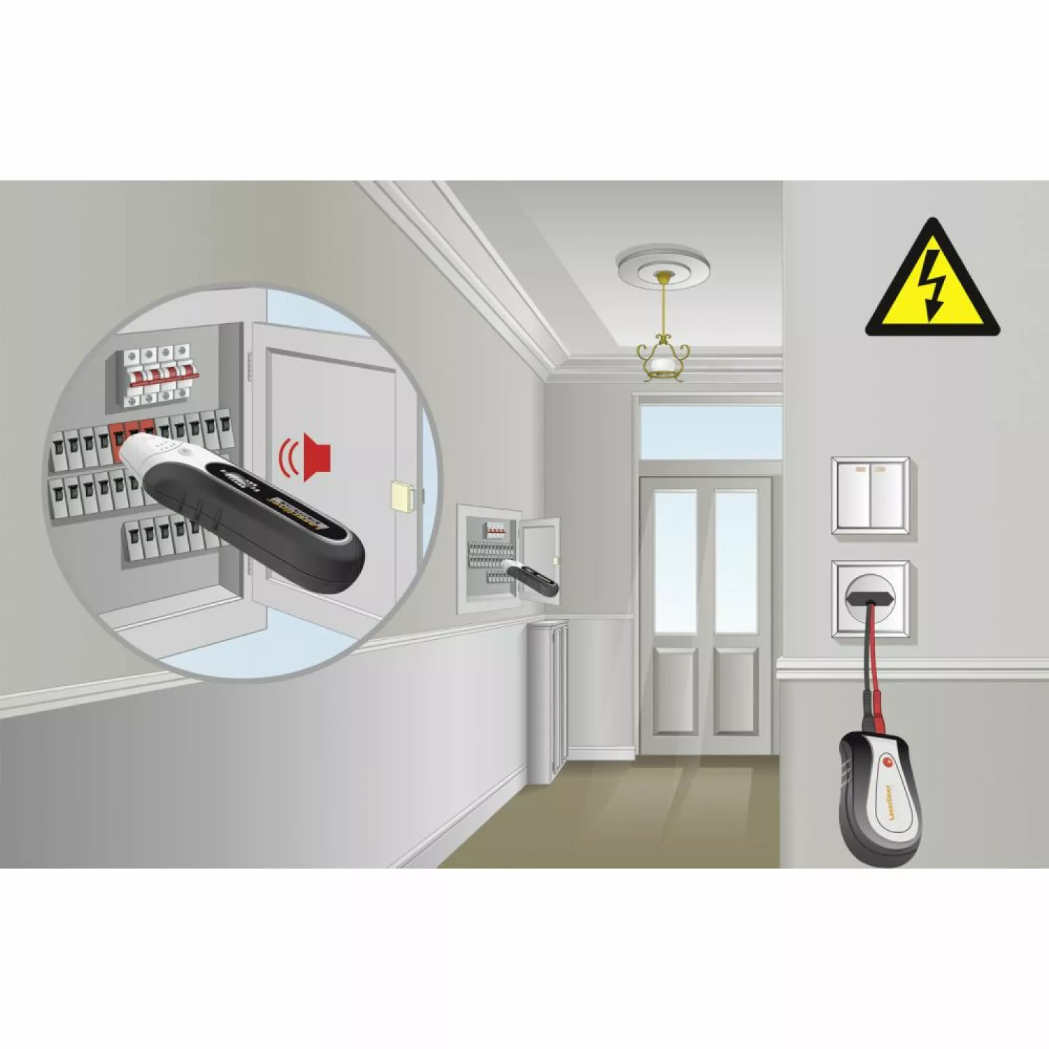 Laserliner AC-Tracer Leidingzoekerset in koffer
