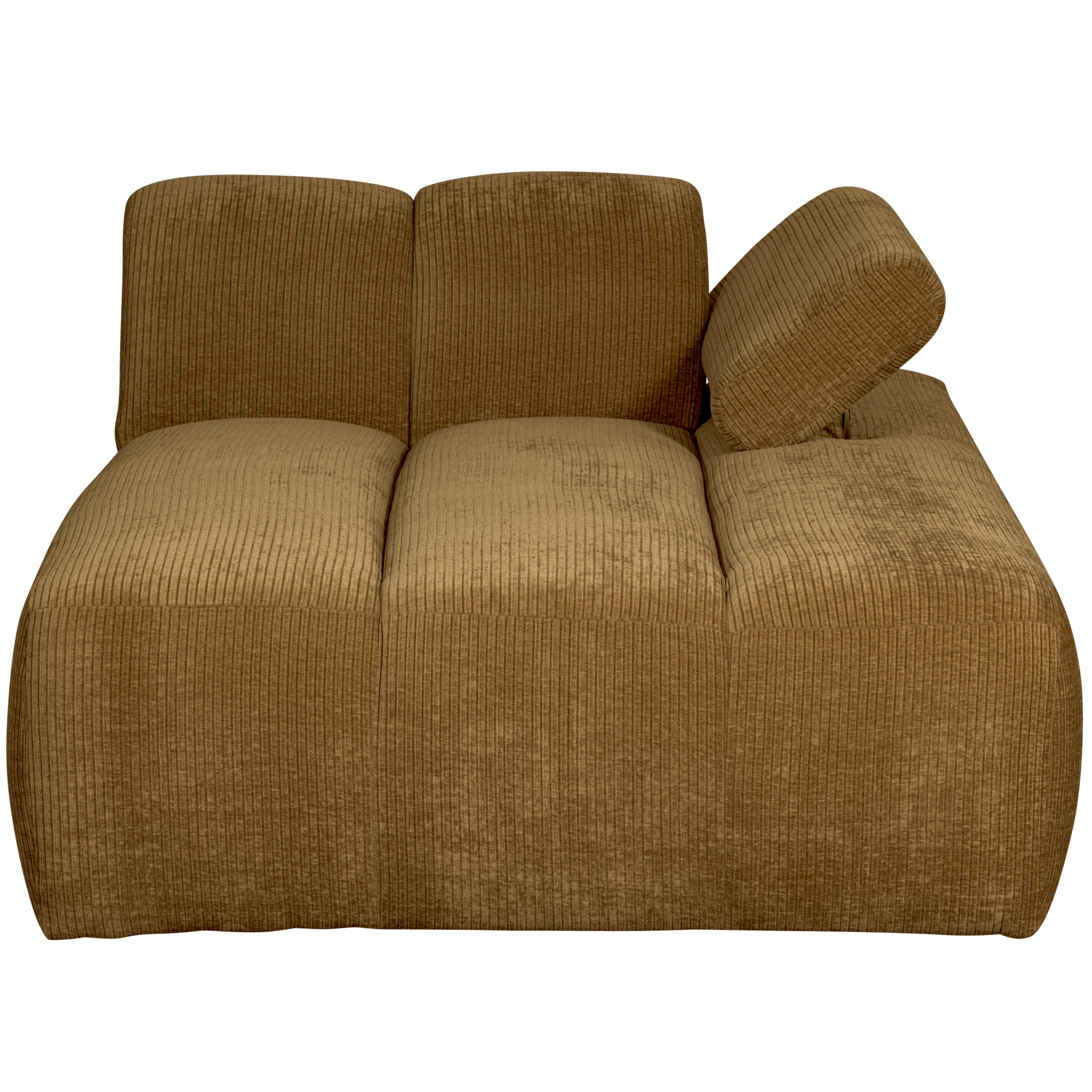 Chaise Longue Mojo Element Mojo Chaise Longue Element Rechts - Geweven Ribstof - Honinggeel