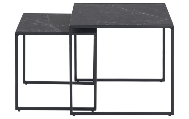 AC Design Beistelltisch »Infinity 2 Stück Schwarz«