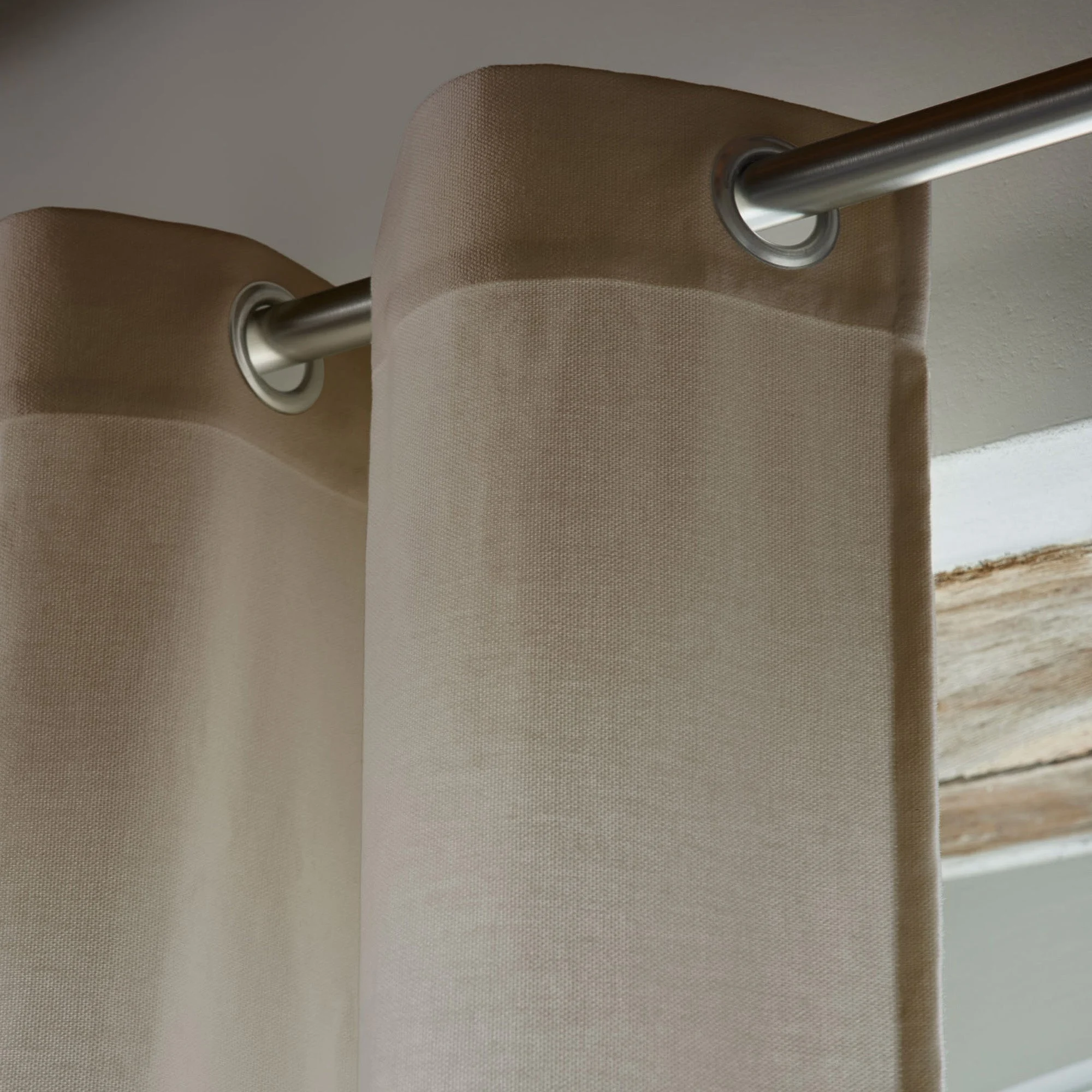 CLEOFIL - Rideau à oeillets | Beige