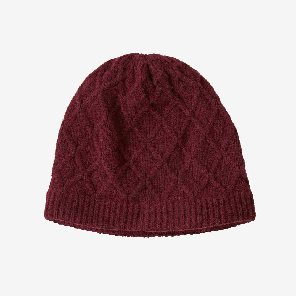 Damen-Strickmütze mit Wabenmuster