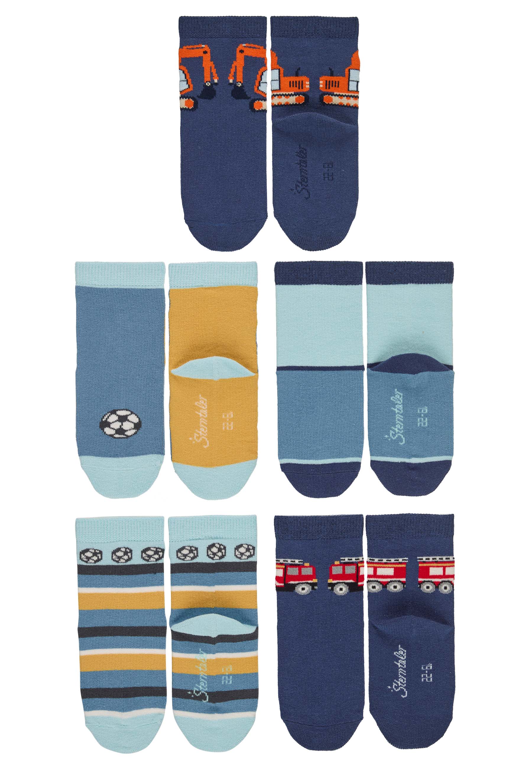 Socken BAGGER 5er Pack in blau