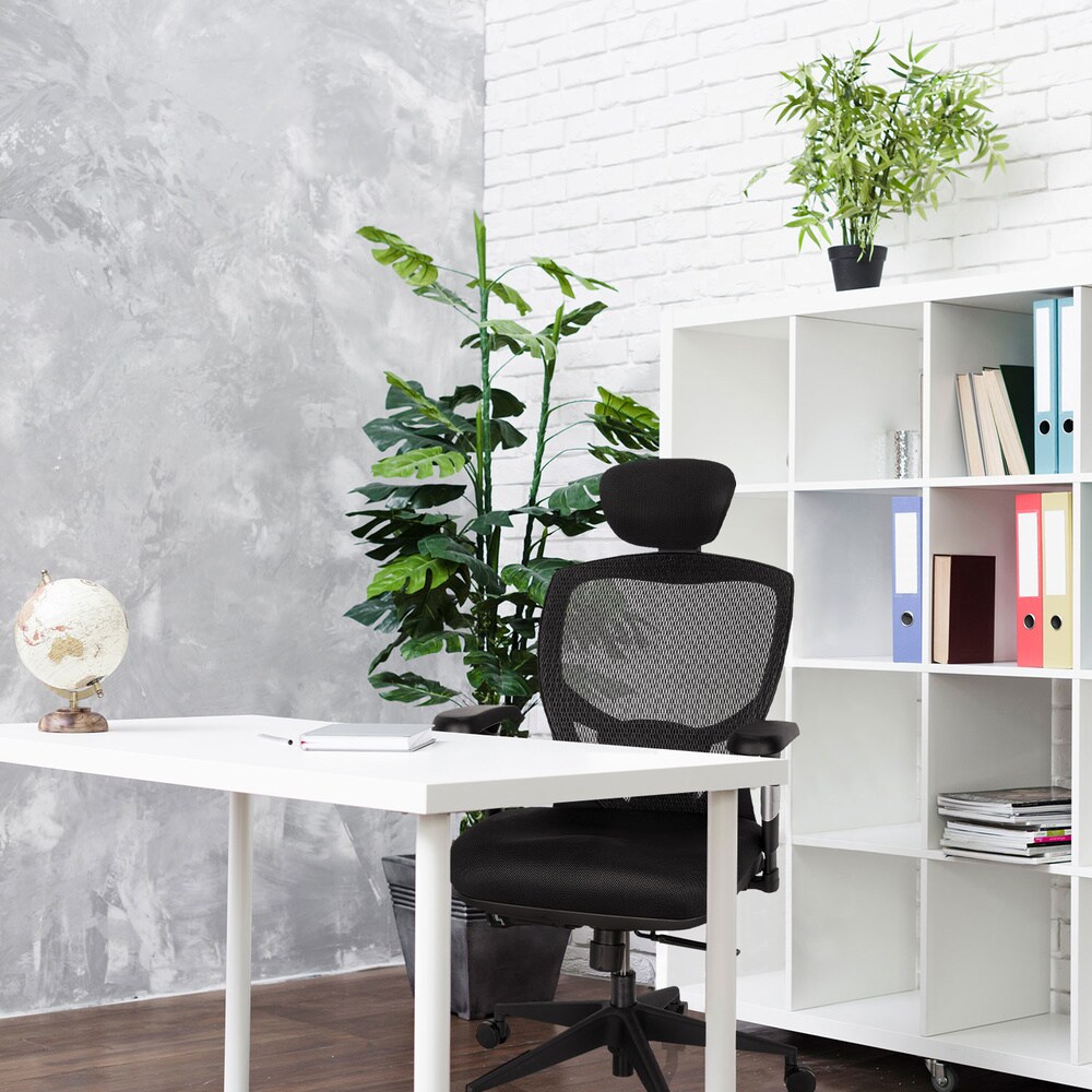 High End Bürostuhl VENUS BASE Stoff/Netzstoff mit Armlehnen hjh OFFICE