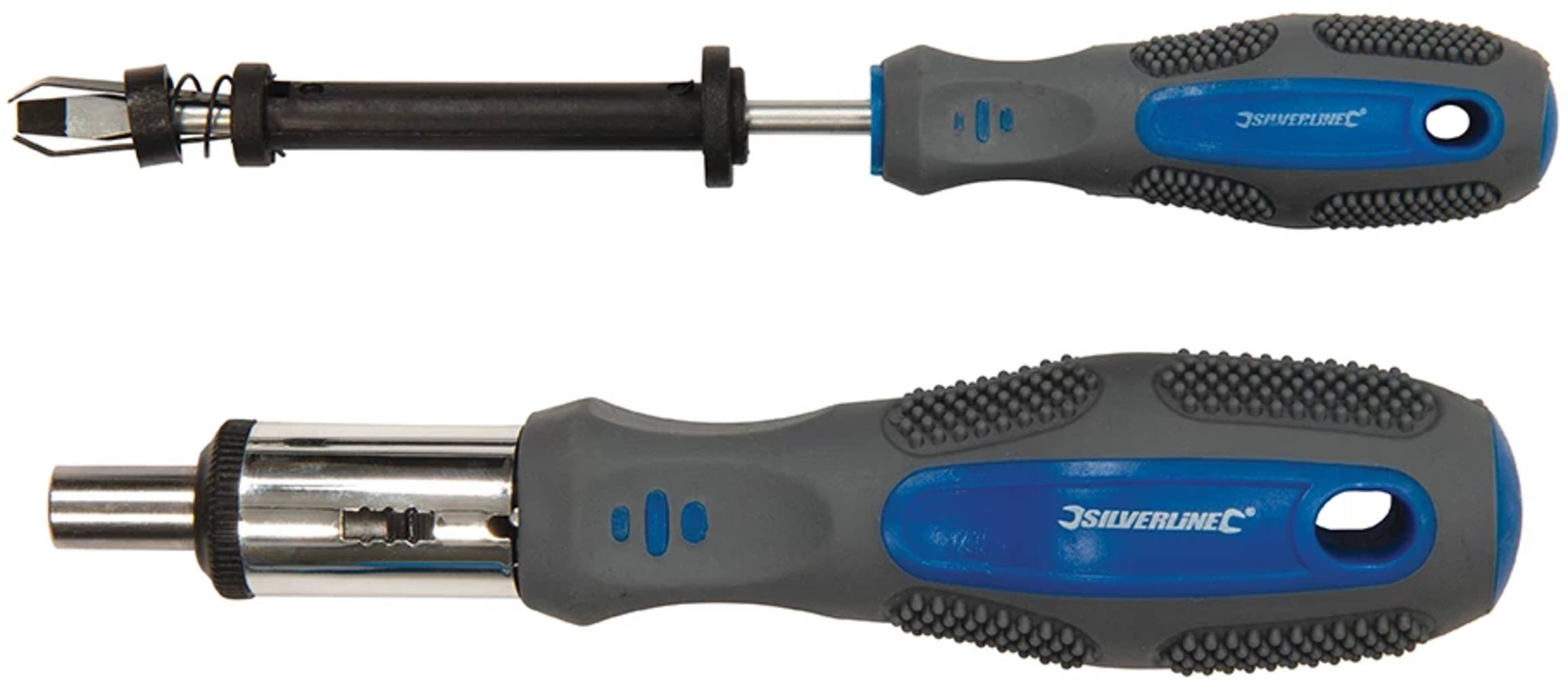 Silverline  Schraubendreher Set, 100-teilig    Handwerkzeuge mit ergonomischen Weichgriffen