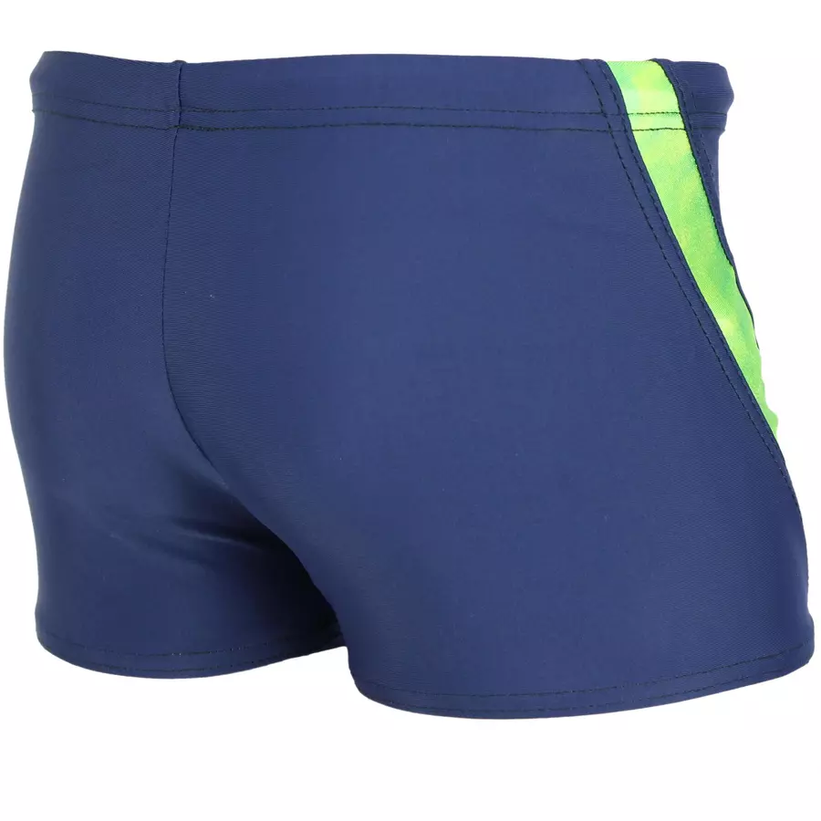 Aquarti Jungen Schwimmhose Kontrastfarbige Einsätze grün