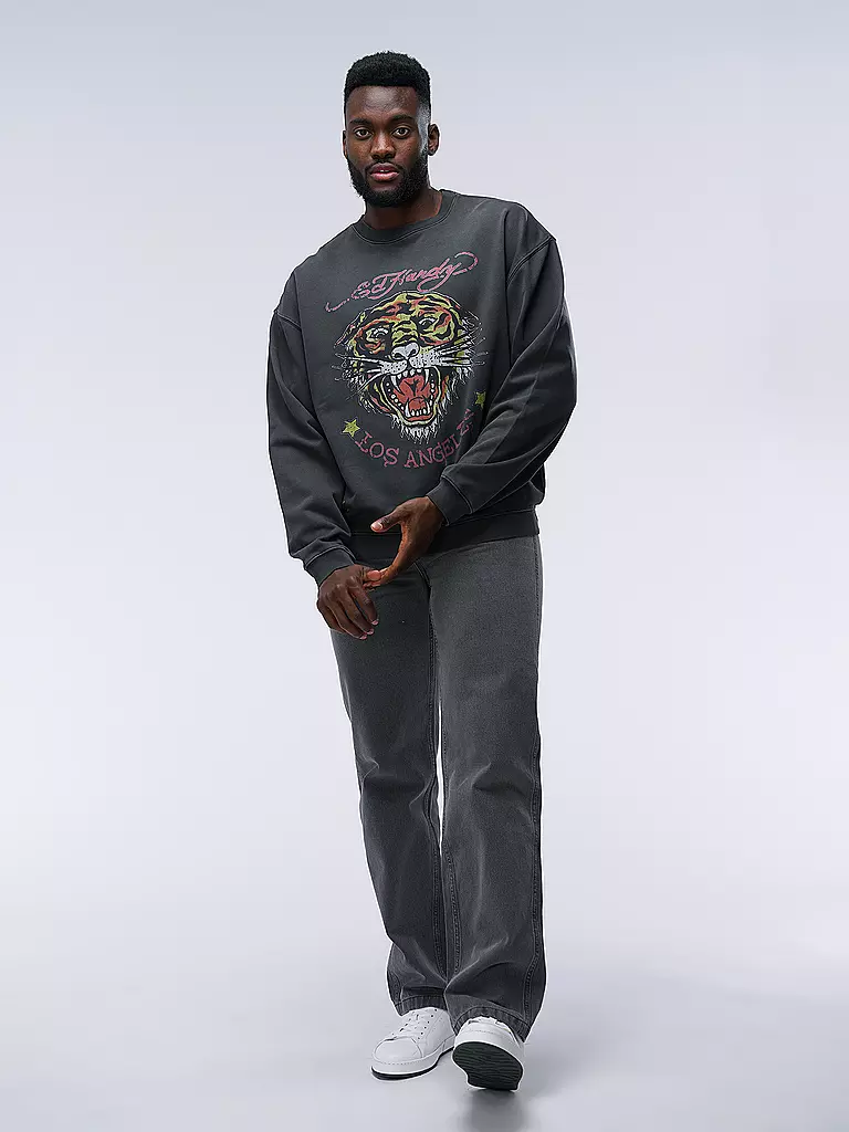 ED HARDY Pullover TIGER VINTAGE schwarz